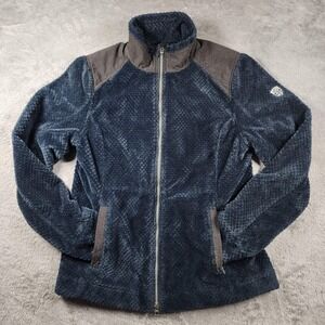 Zero Restriction Jacket Womens Medium Blue Fleece Golf Full Zip Lined Outdoor